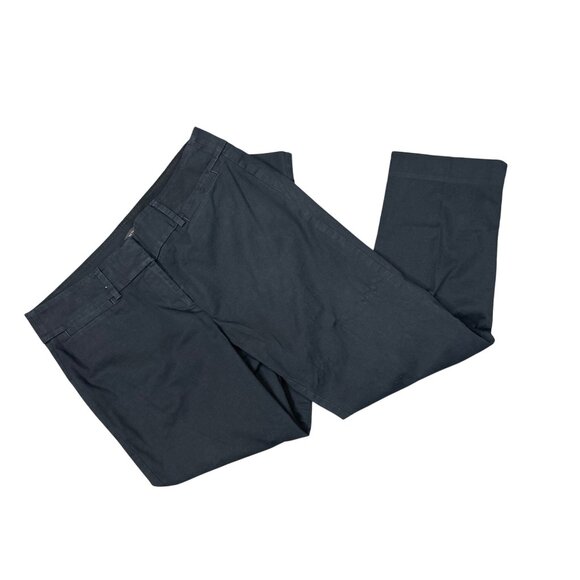 Ann Taylor Factory Signature Cotton Cropped Trouser in Black Size 4 - Picture 3 of 3